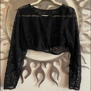 Torrid long sleeve under it all crop top